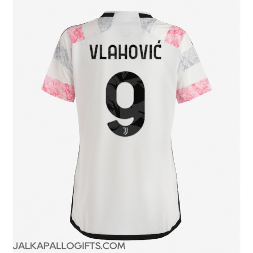 Juventus Dusan Vlahovic #9 Vieraspaita Naiset 2023-24 Lyhythihainen